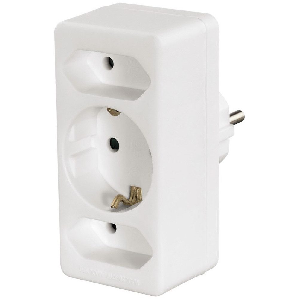 Hama Hama 3fach Multistecker Steckdosenleiste Audio- & Video-Adapter 3-fach Steckdosenleiste zu Steckdosenleiste