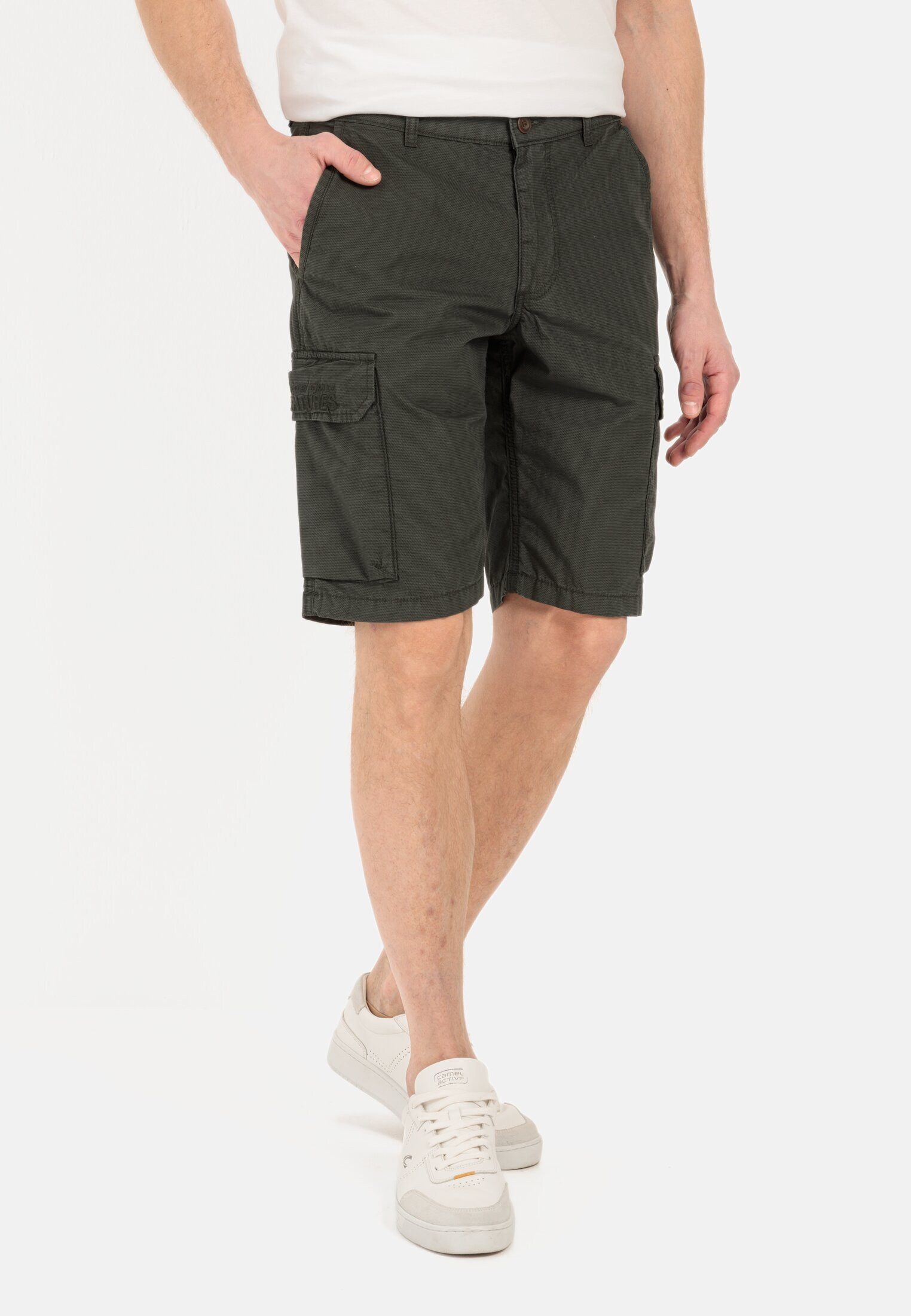 camel active Cargoshorts Cargo Shorts mit Minimal Print