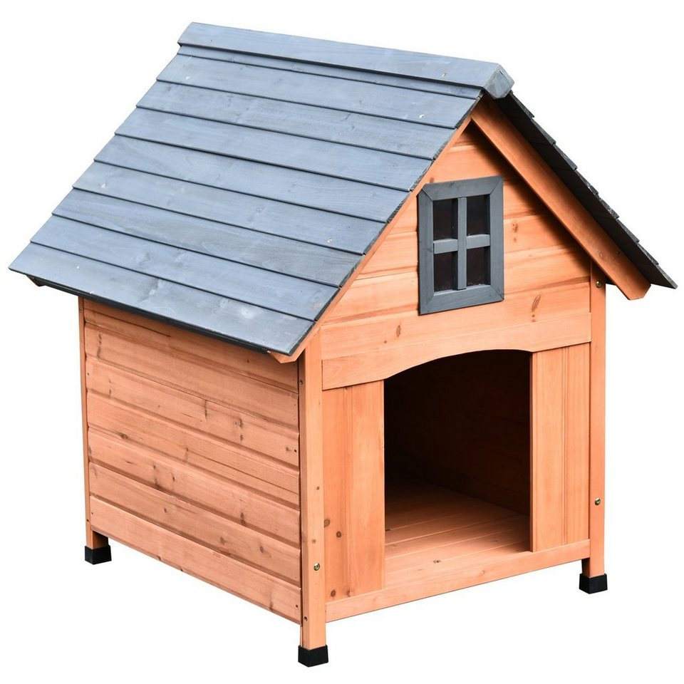 PawHut Hundehütte »Hundehütte im Kabinenstil« | OTTO