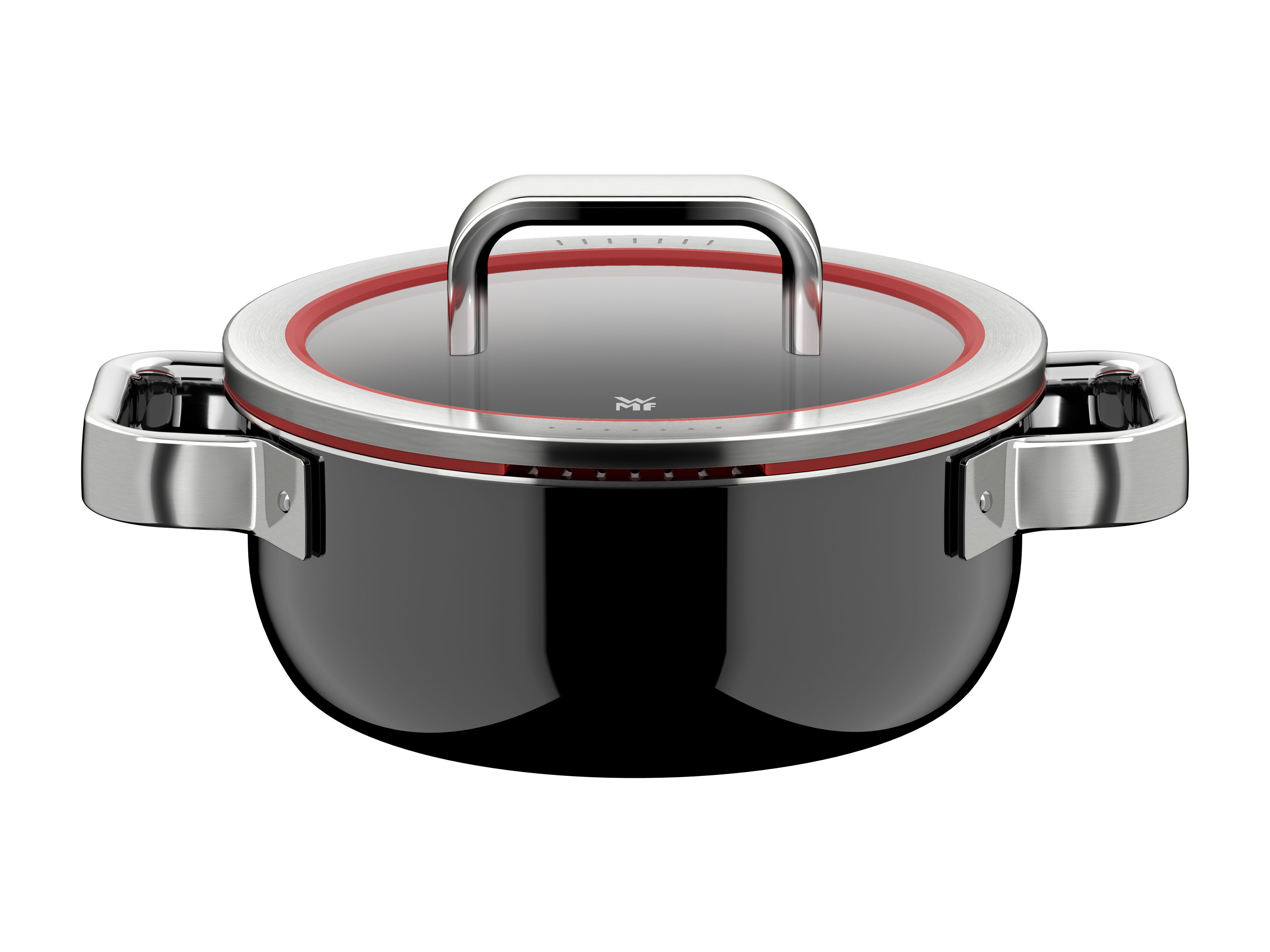 WMF Bratentopf Fusiontec Function Pro, Edelstahl, Glas (1-tlg), integrierte Siebfunktion, spülmaschinengeeignet, Made in Germany