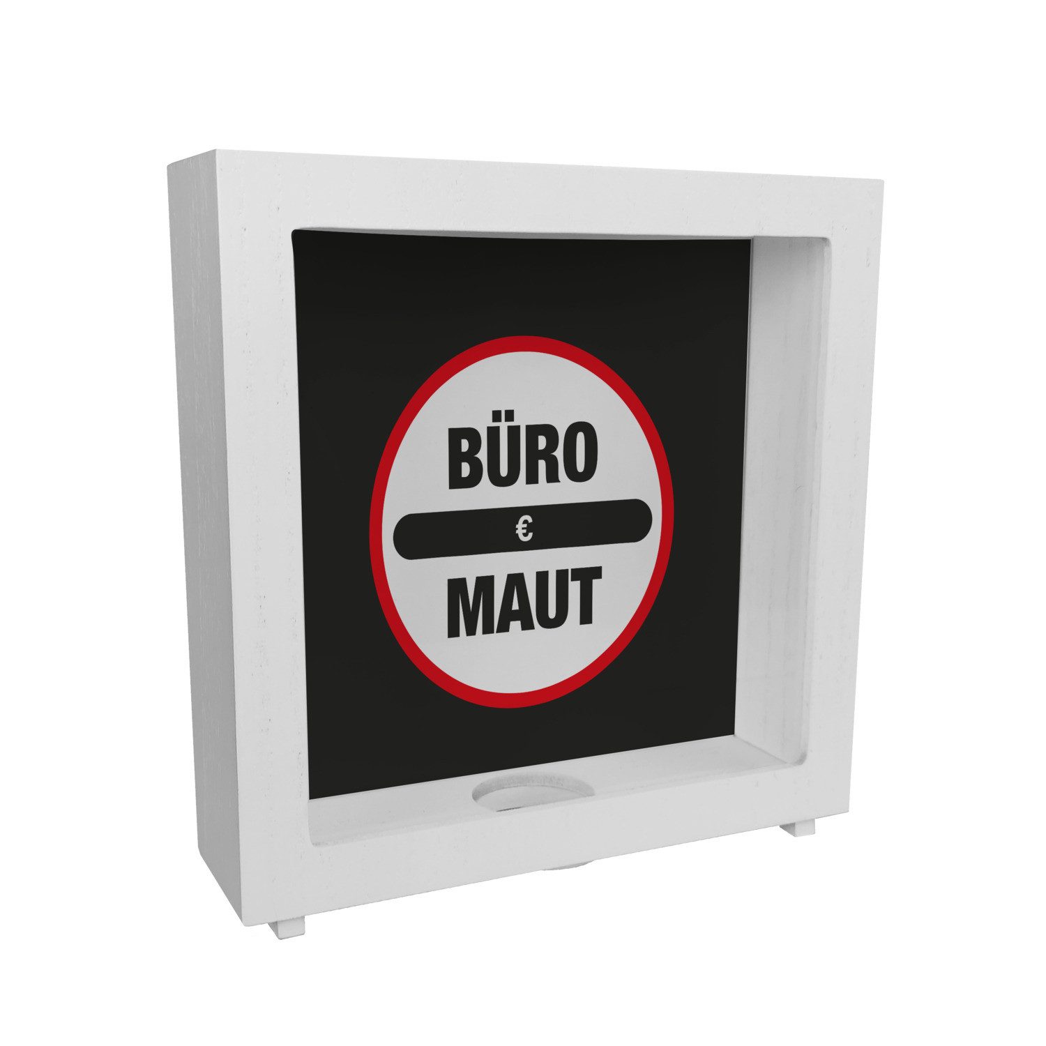 Spardose Büro Maut Rahmen Spardose aus Holz