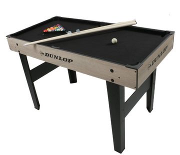 Dunlop Billardtisch Billardtisch für Kinder und Erwachsene, (Billard Spieltisch mit 2 Queues à 90 cm), Größe (BxTxH) ca. 122 x 61,5 x 76,5 cm