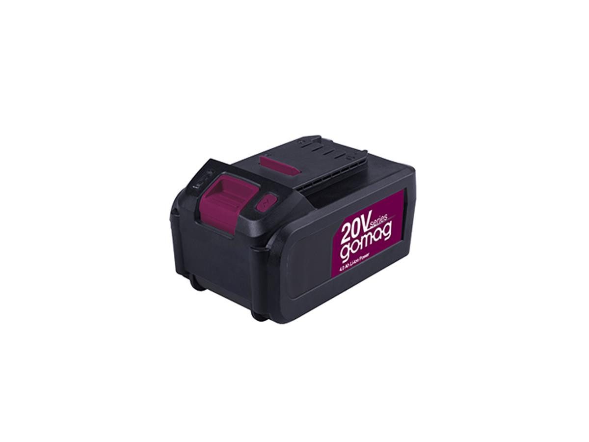 Gomag GO-ABP4.0 Akku (20 V, 1 St), für die gesamte Gomag 20 V Serie, 3-stufige LED-Anzeige der Leistung