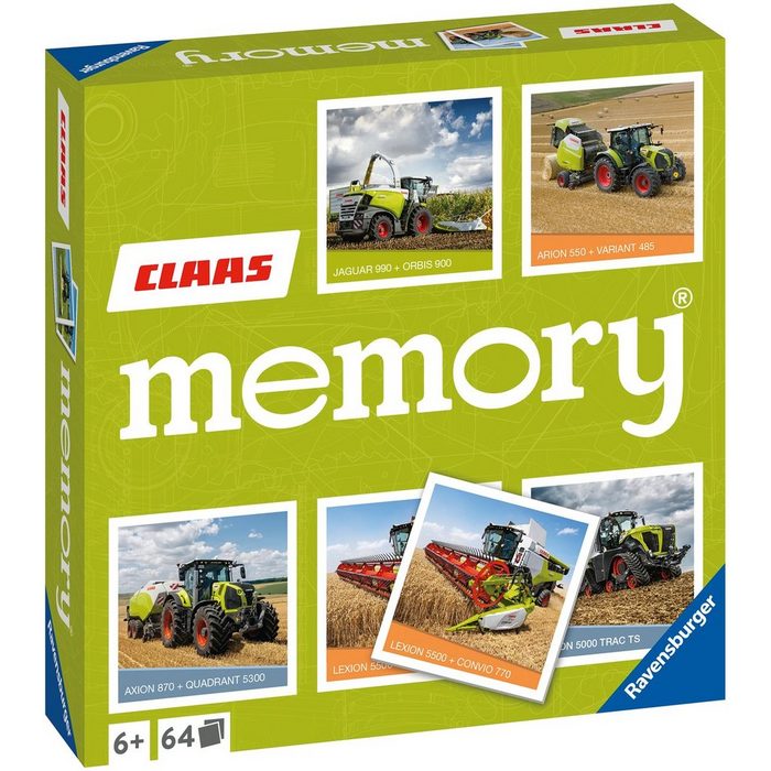 Ravensburger Spiel Merkspiel CLAAS memory® Made in Europe FSC® - schützt Wald - weltweit UB11187