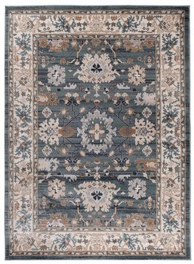Orientteppich Oriente Teppich - Traditioneller Teppich Orient Blau, Mazovia, 120 x 170 cm, Geeignet für Fußbodenheizung, Pflegeleicht, Wohnzimmerteppich