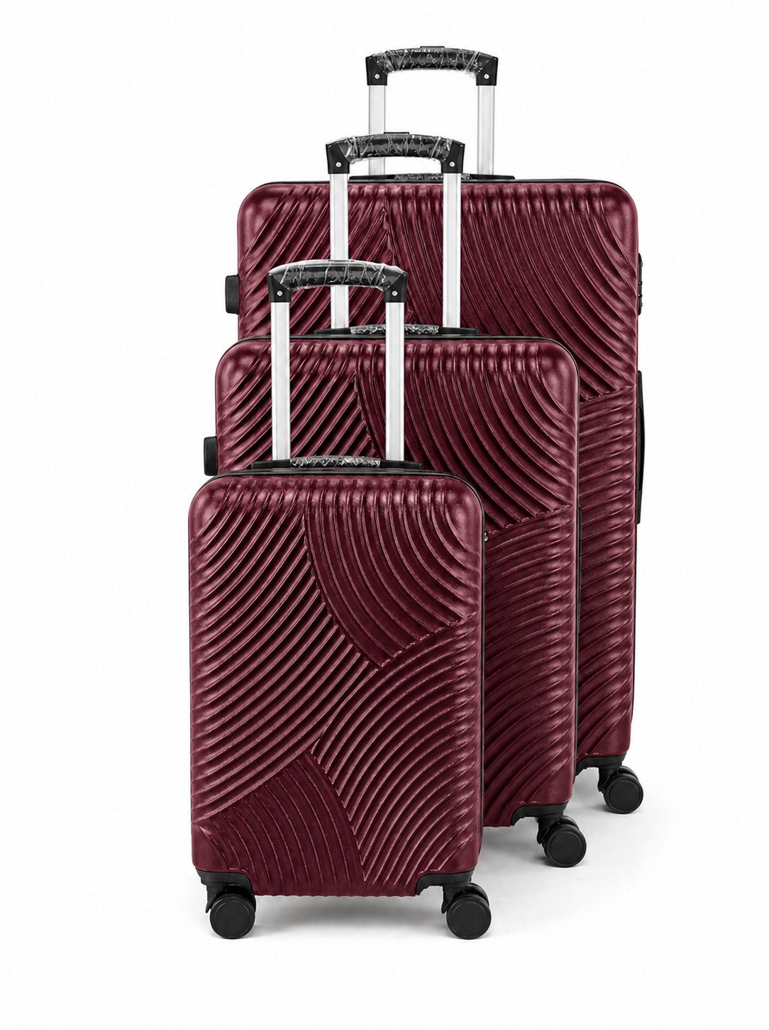 MaraShine Koffer MaraShine 3-teiliges Kofferset mit 360° Doppelrollen 3 Größen S, L, XL
