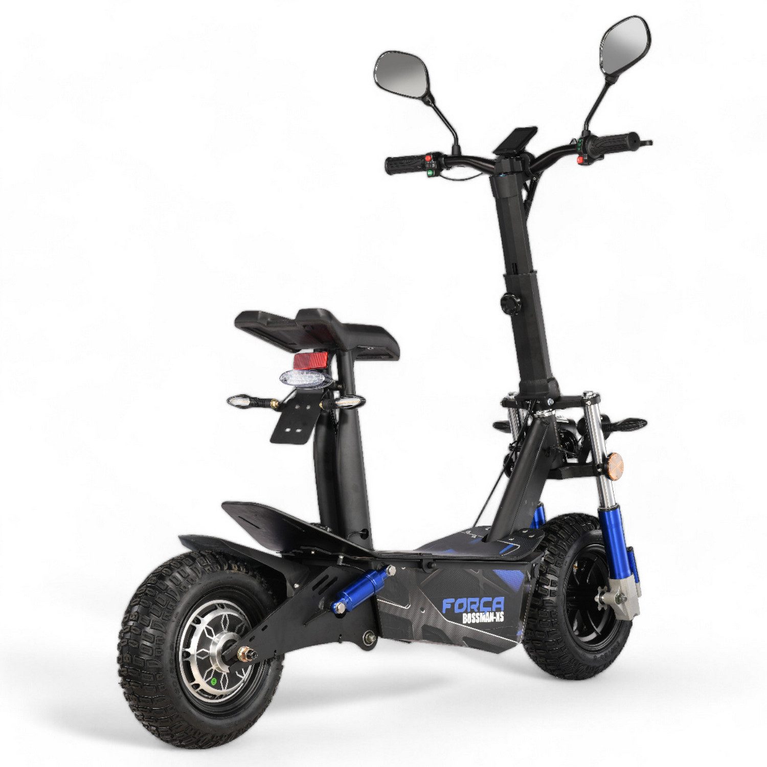 Forca E-Scooter Forca Bossman-XS 2.0 E-Scooter (45 km/h) – Straßenzugelassen, 45 km/h, mit Straßenzulassung