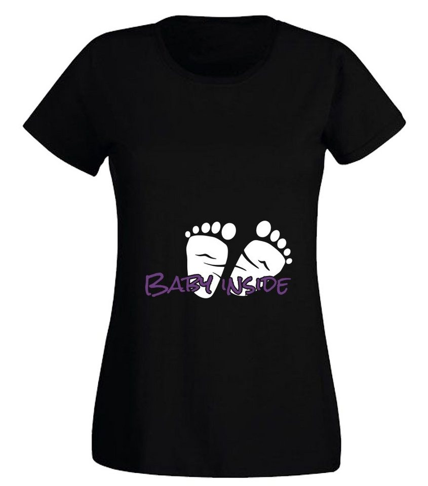 G-graphics T-Shirt Baby inside Slim-fit- Damen T-Shirt mit Statement / Spruch als Frontprint