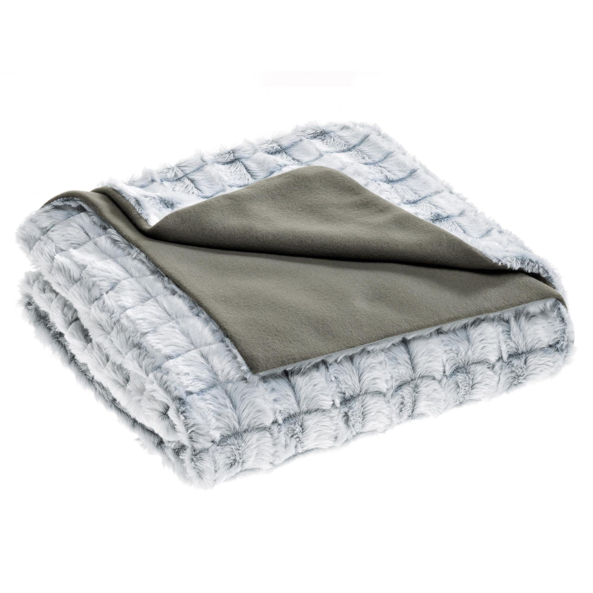 Wohndecke Masha Kuscheldecke Tagesdecke Fellimitat Fleece günstig online kaufen