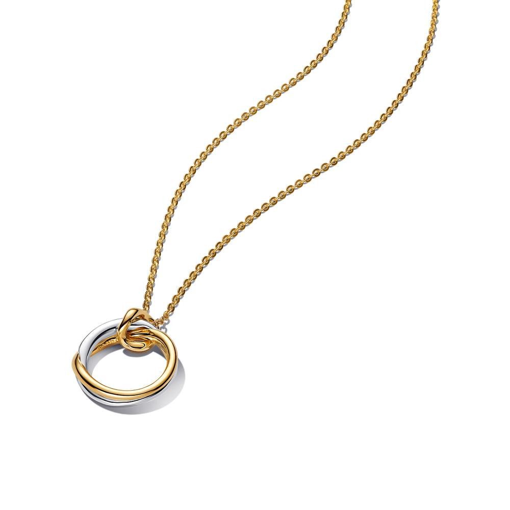 Pandora Kette ohne Anhänger PANDORA Essence Kette für Damen, IP Gold, 925er Silber