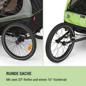 KLARFIT Fahrradkinderanhänger Kiddy King Fahrradanhänger für Kinder