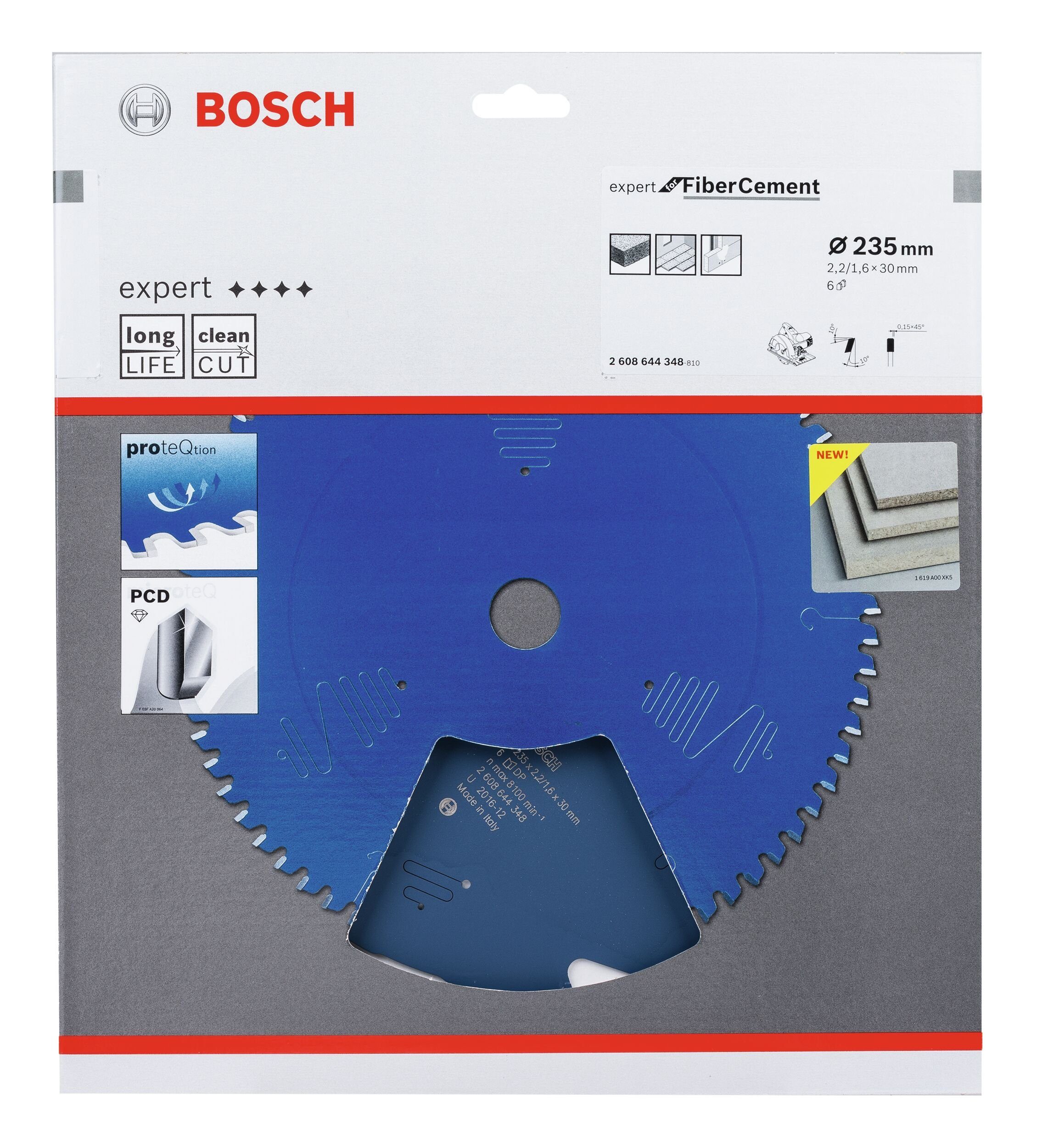 Cement Expert x BOSCH For 2,2 mm Kreissägeblatt 30 Fibre x 235 - 6Z,