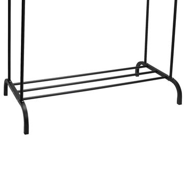 Grafner Wäscheständer Kleiderständer Kleiderstange Metall schwarz stabil schwerlast, Maße (LxTxH): 110x54x145 cm