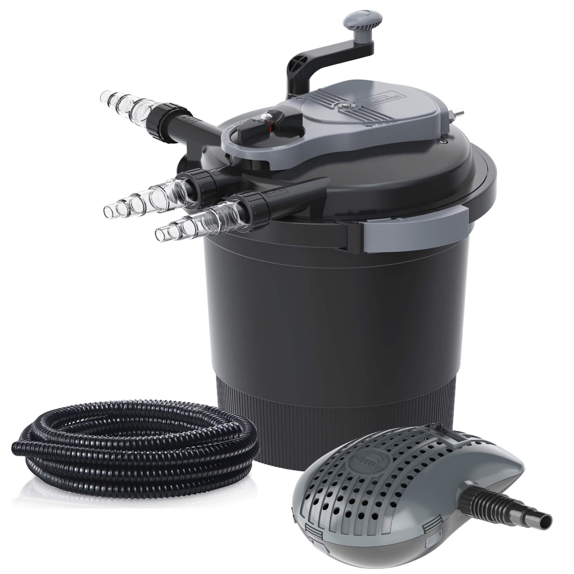 Teichfilter Heissner Druckfilter Set FPU10000-00 inkl. 11 Watt
