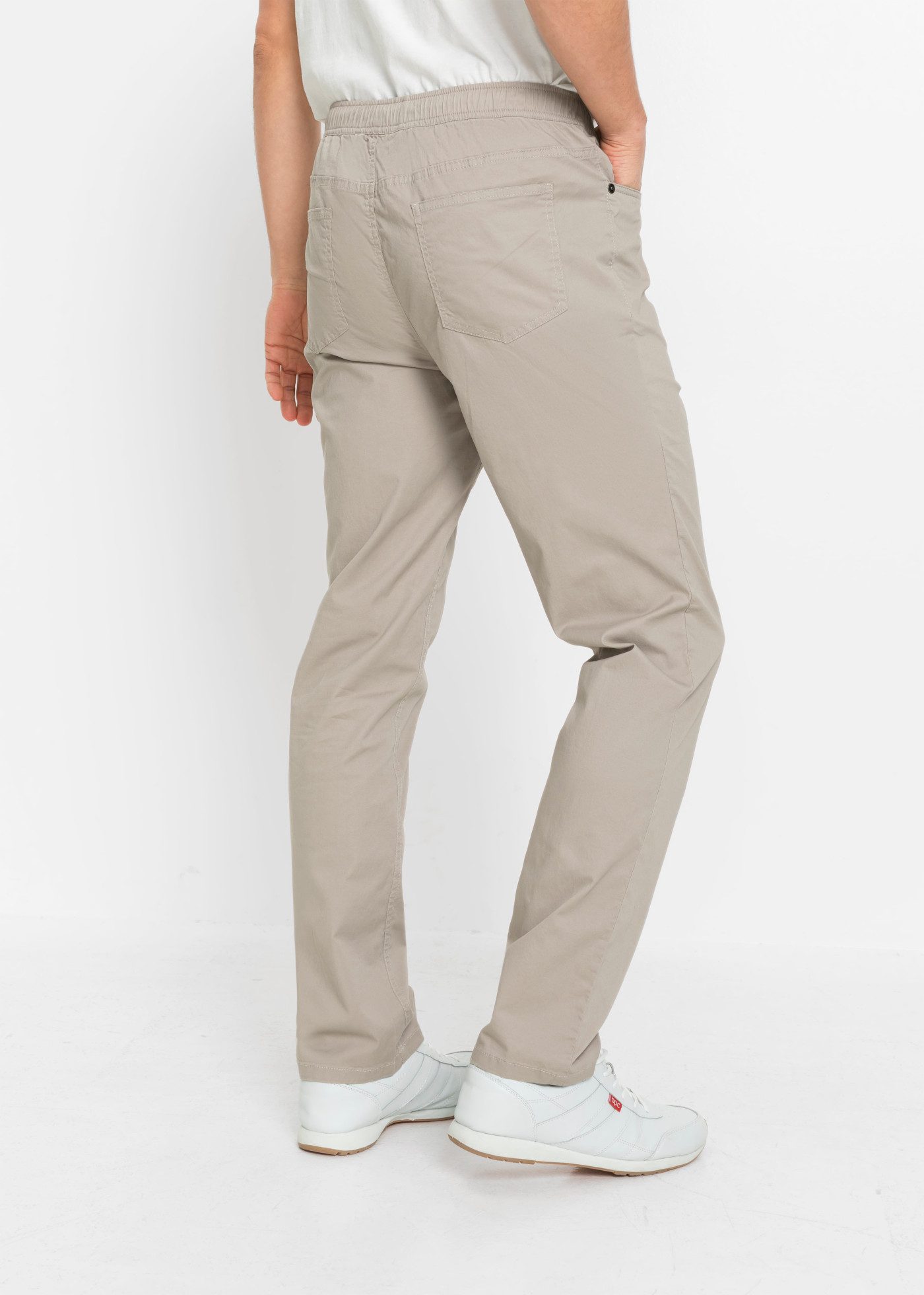 bonprix Schlupfhose mit elastischem Bund, Regular Fit, aus Baumwolle und Elasthan