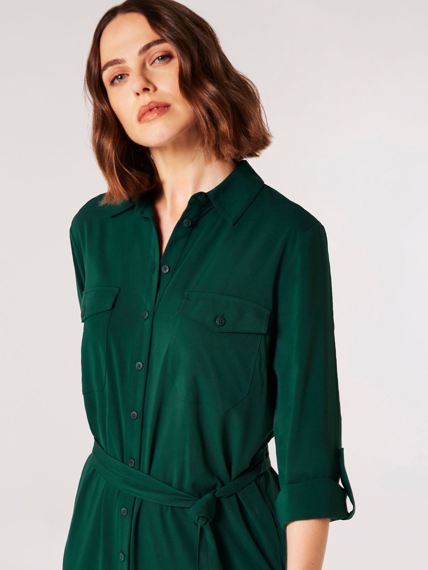Apricot Midikleid Casa Midi Shirt Dress, günstig online kaufen