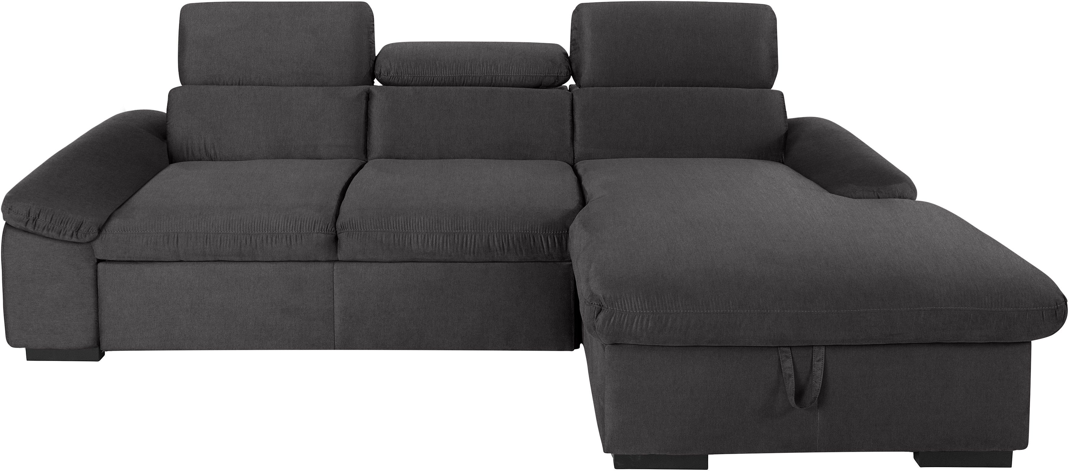 COTTA Ecksofa "Lola L-Form mit Kopfteilfunktion & Hocker", (Set, mit Hocker günstig online kaufen