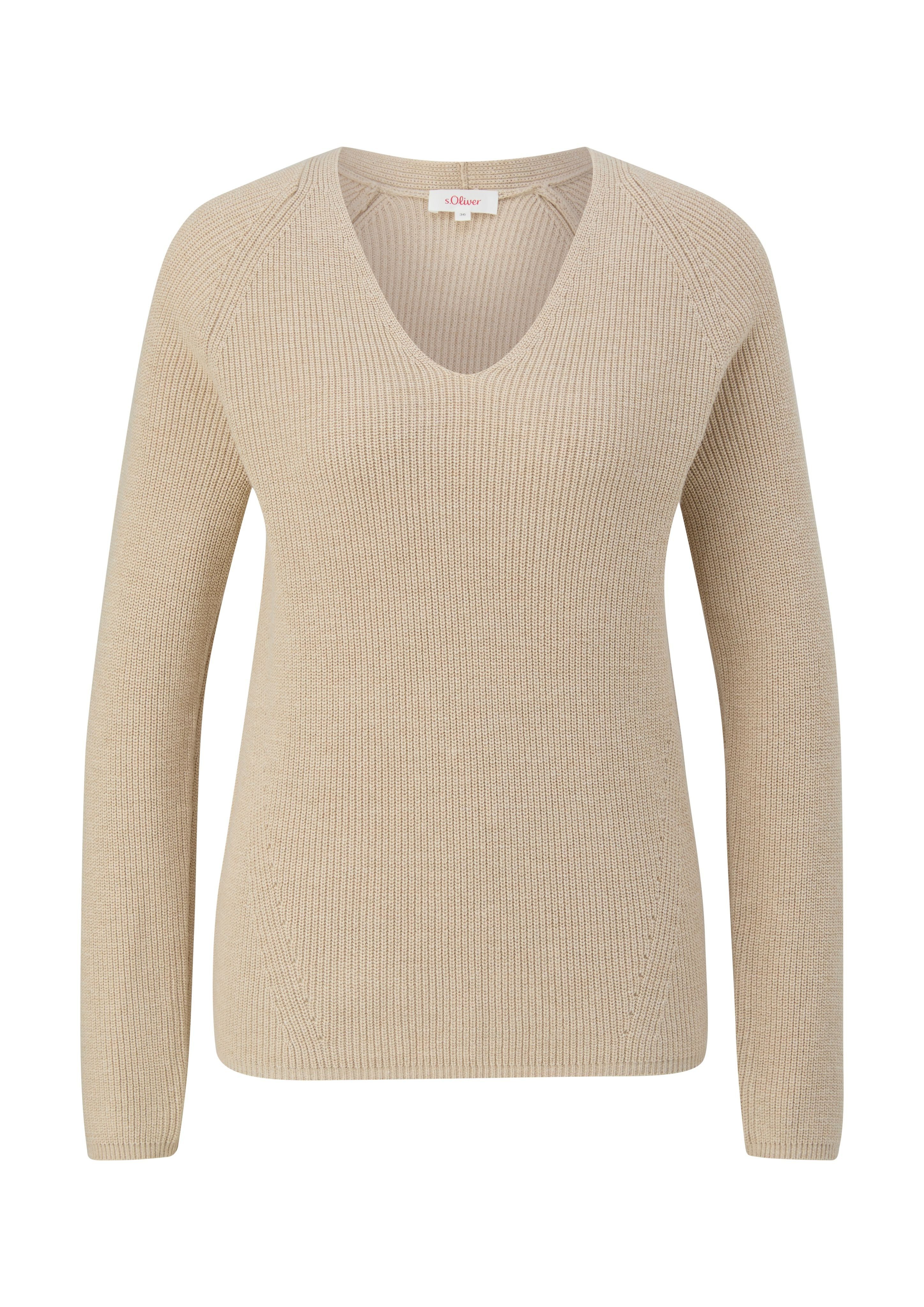 s.Oliver V-Ausschnitt-Pullover günstig online kaufen