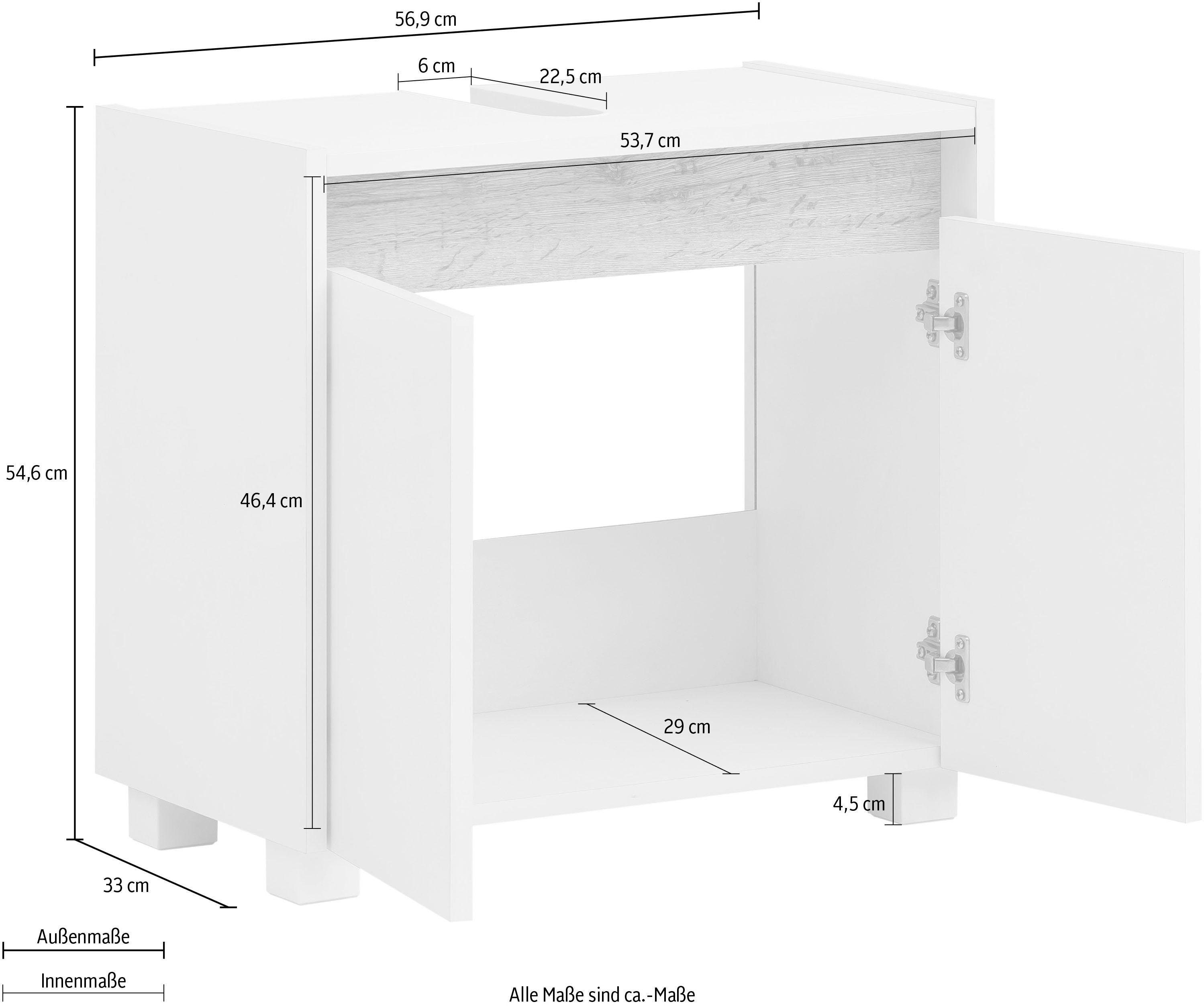 Schildmeyer Waschbeckenunterschrank Cosmo in verschiedenen Farben made in Germany Badezimmerschrank Badmöbel WBU Bestseller