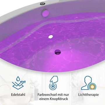 AQUADE LED Einbaustrahler Unterwasser Farblicht mit Touchsteuerung, für Badewanne