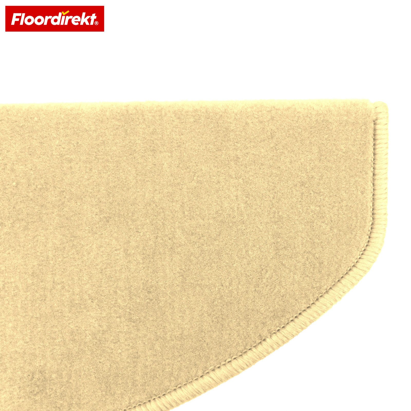 Floordirekt Stufenmatte Treppenmatte halbrund Wien Velours rutschfest selbstklebend, Gekettelt für hohe Langlebigkeit – Bild 4 von 5