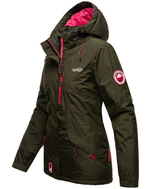 Marikoo Outdoorjacke Rabeaa sportliche Outdoorjacke mit abnehmbarer Kapuze