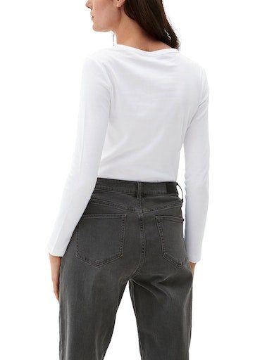s.Oliver Langarmshirt mit U-Boot-Ausschnitt günstig online kaufen