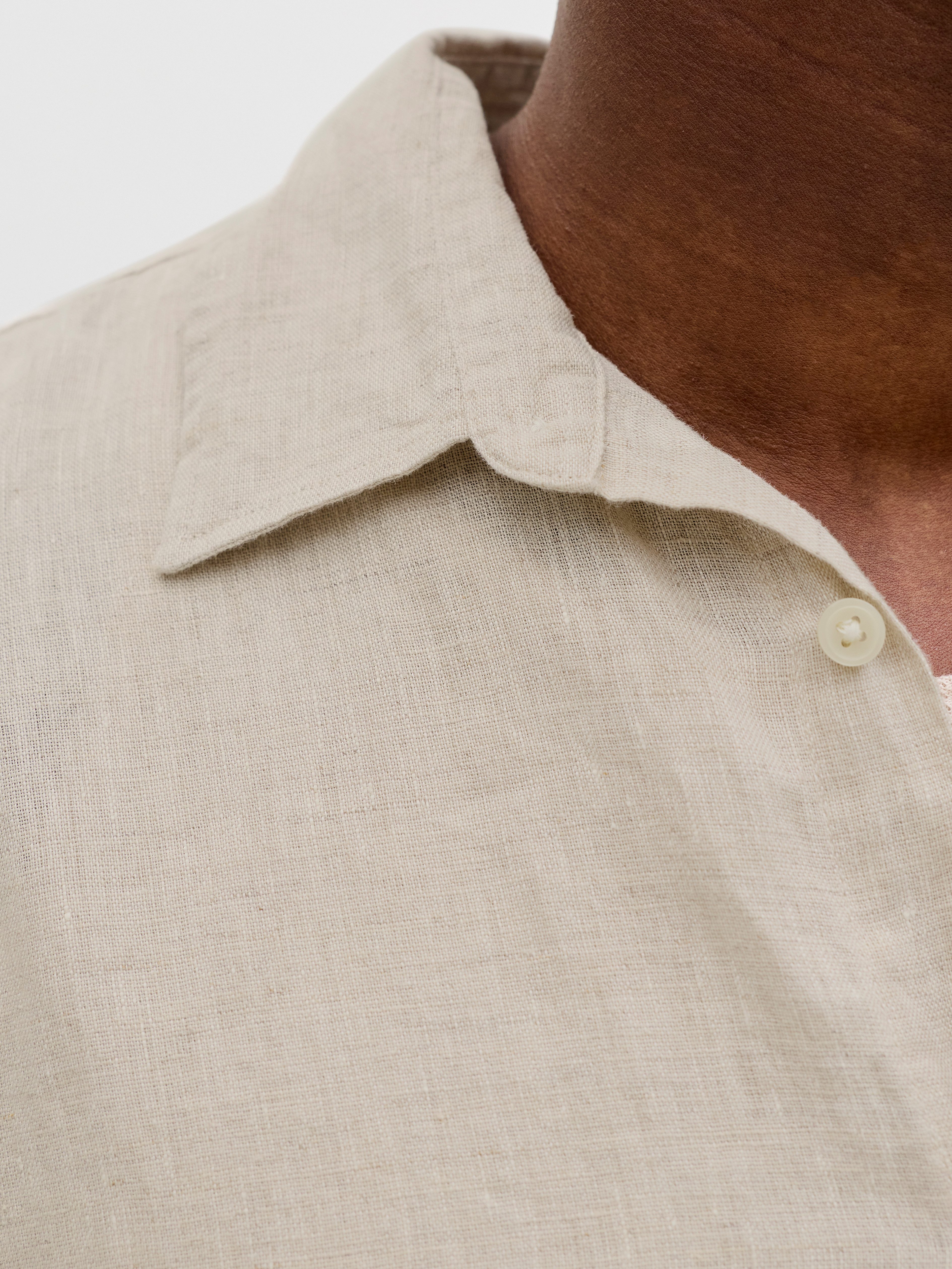 Jack & Jones Langarmhemd JPRBLALAWRENCE LINEN LS SHIRT SN Leinen, relaxed fit – Bild 3 von 5