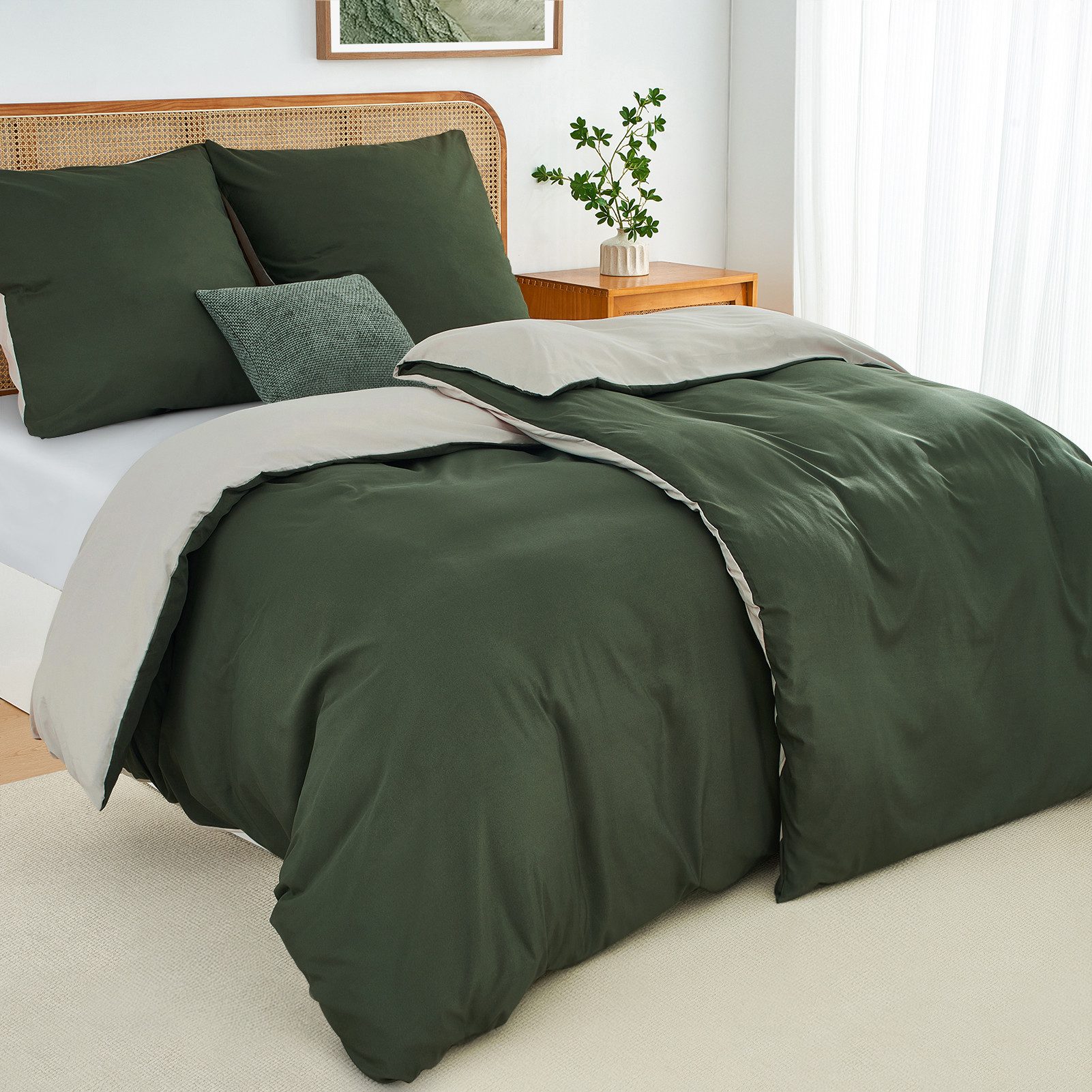 Topfinel Bettwäsche 135x200cm, Seersucker Bettwäsche-Sets, bügelfrei, günstig online kaufen