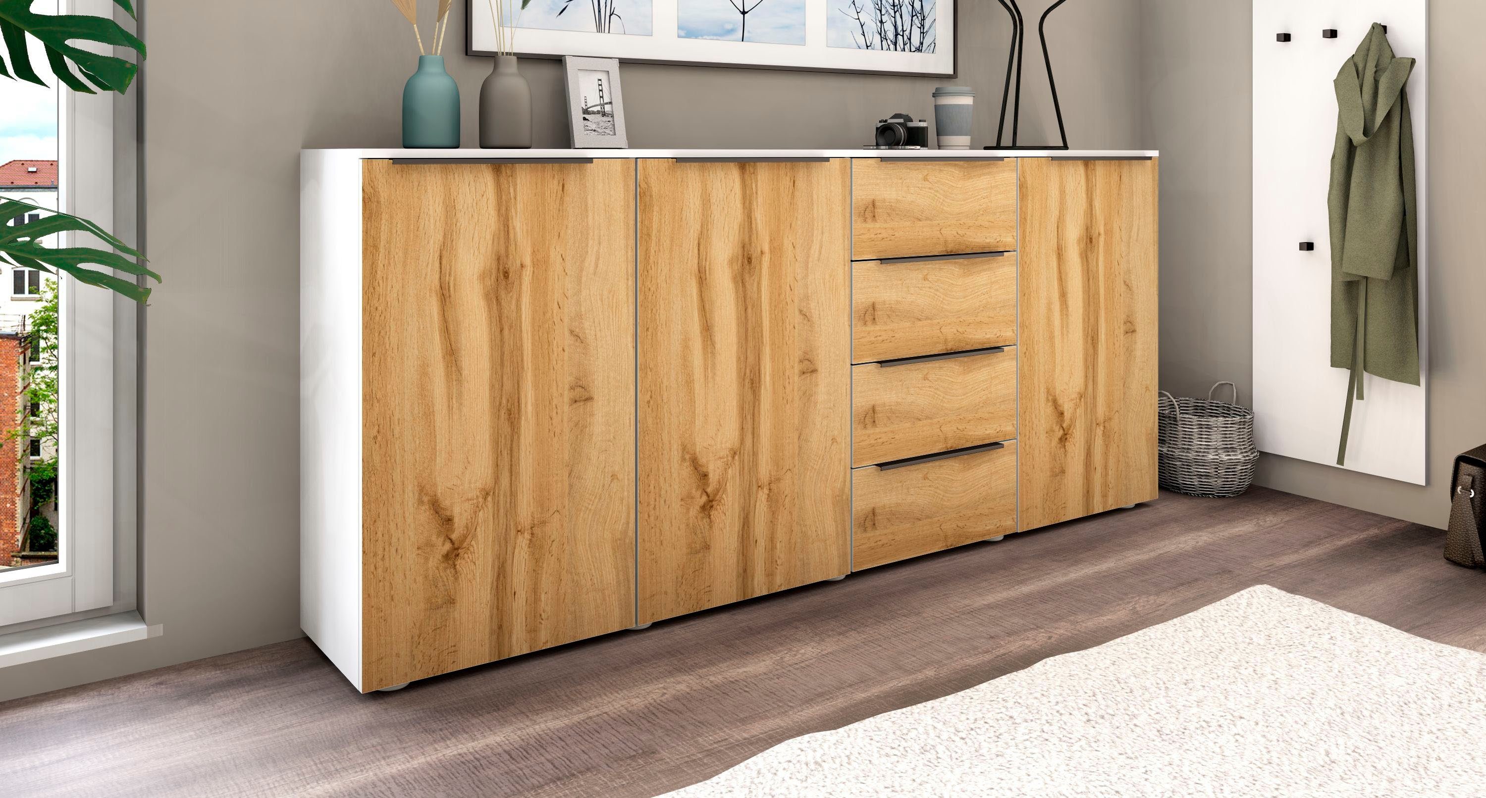 borchardt Möbel Highboard Tom, Breite 200 cm