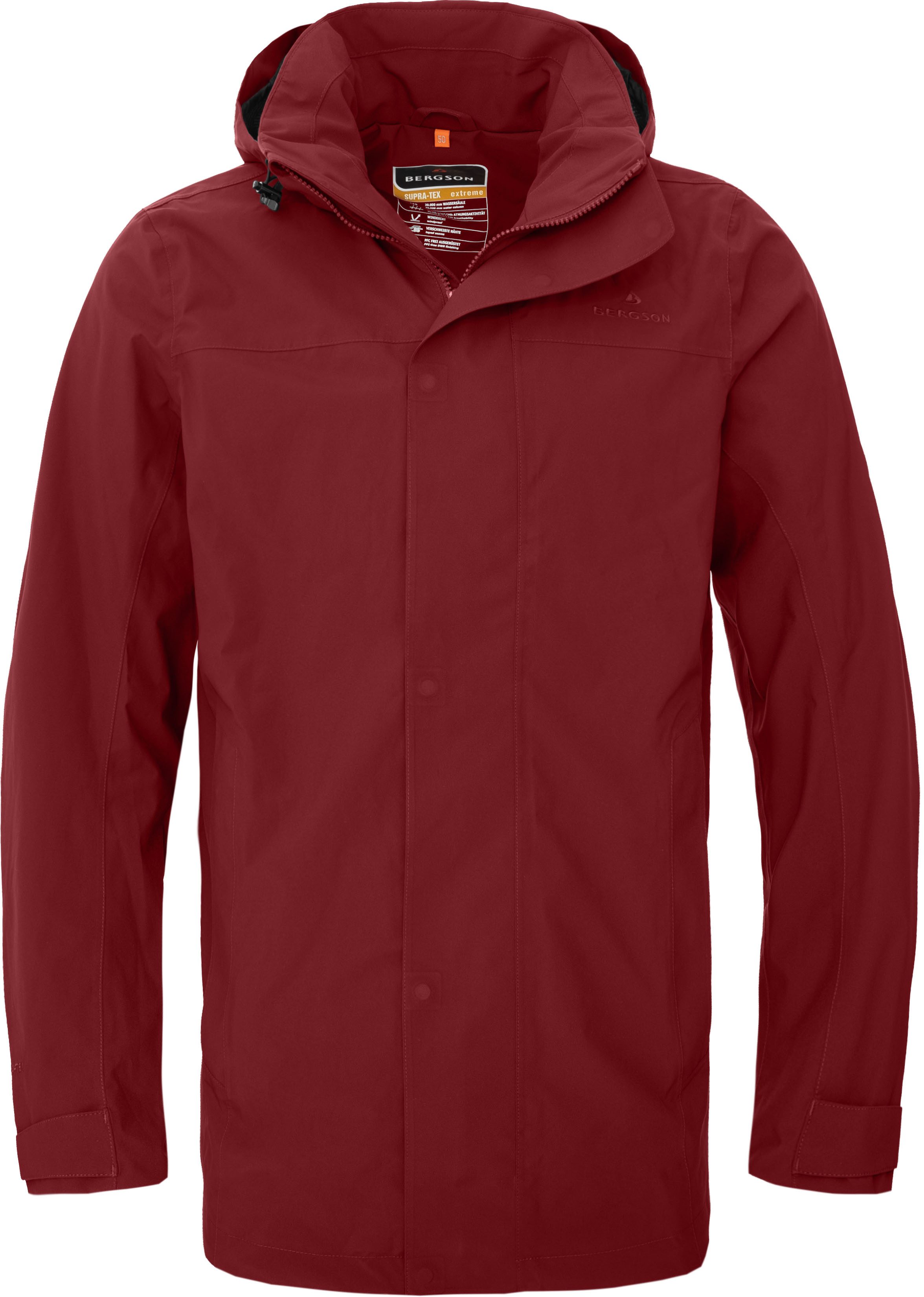 Bergson Regenjacke JUKKA light Herren Sommer-Parka, günstig online kaufen