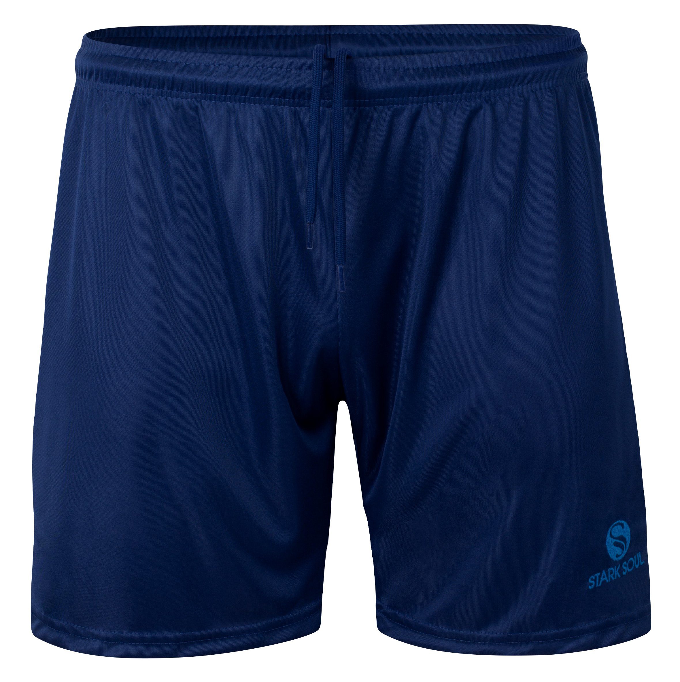 Stark Soul® Trainingsshorts Kordelzug "Active" Marine-Blau mit Sport Short