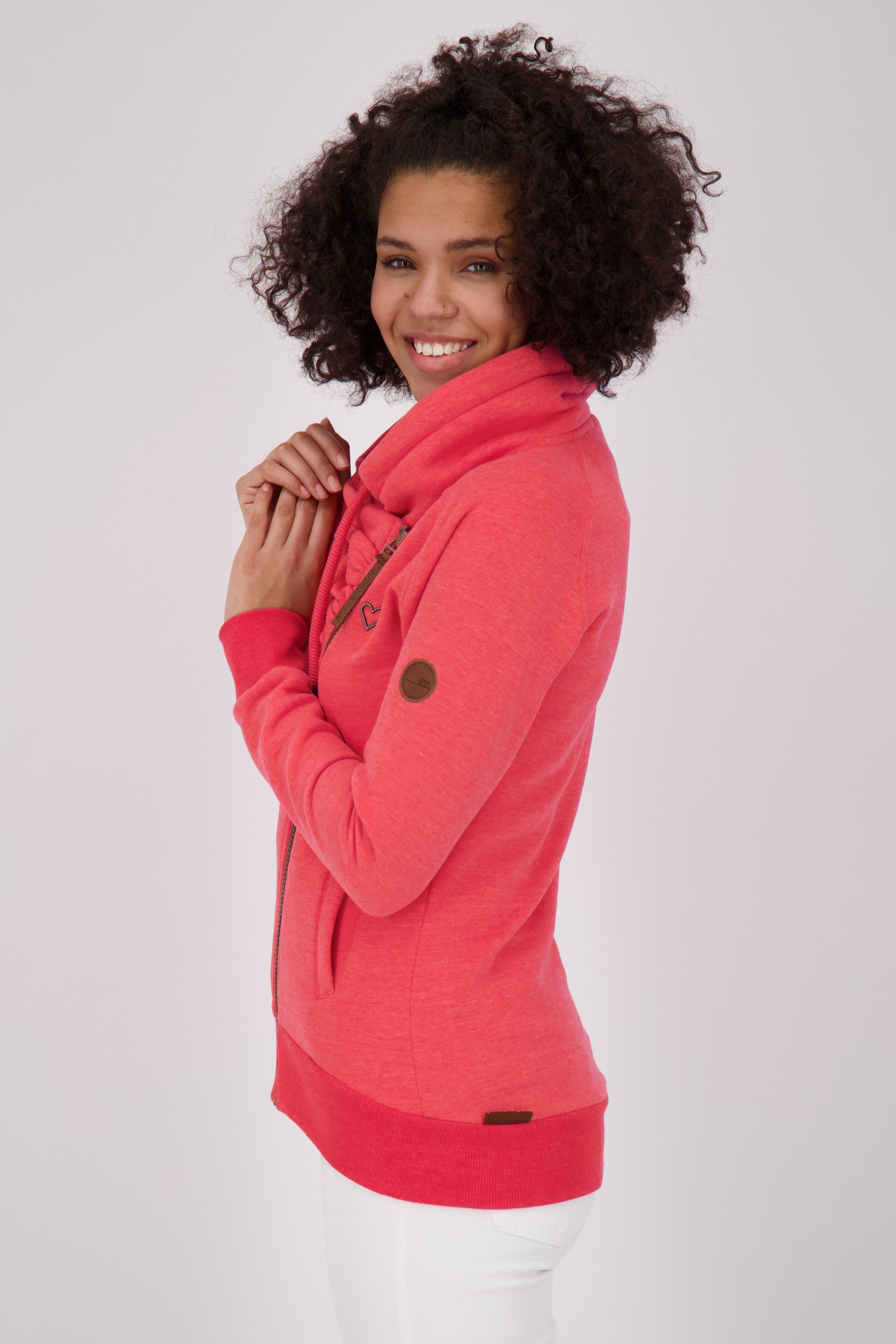 Sweatjacke Kapuzensweatjacke melange Damen coral Alife & LimaAK Sweatjacket A Kickin