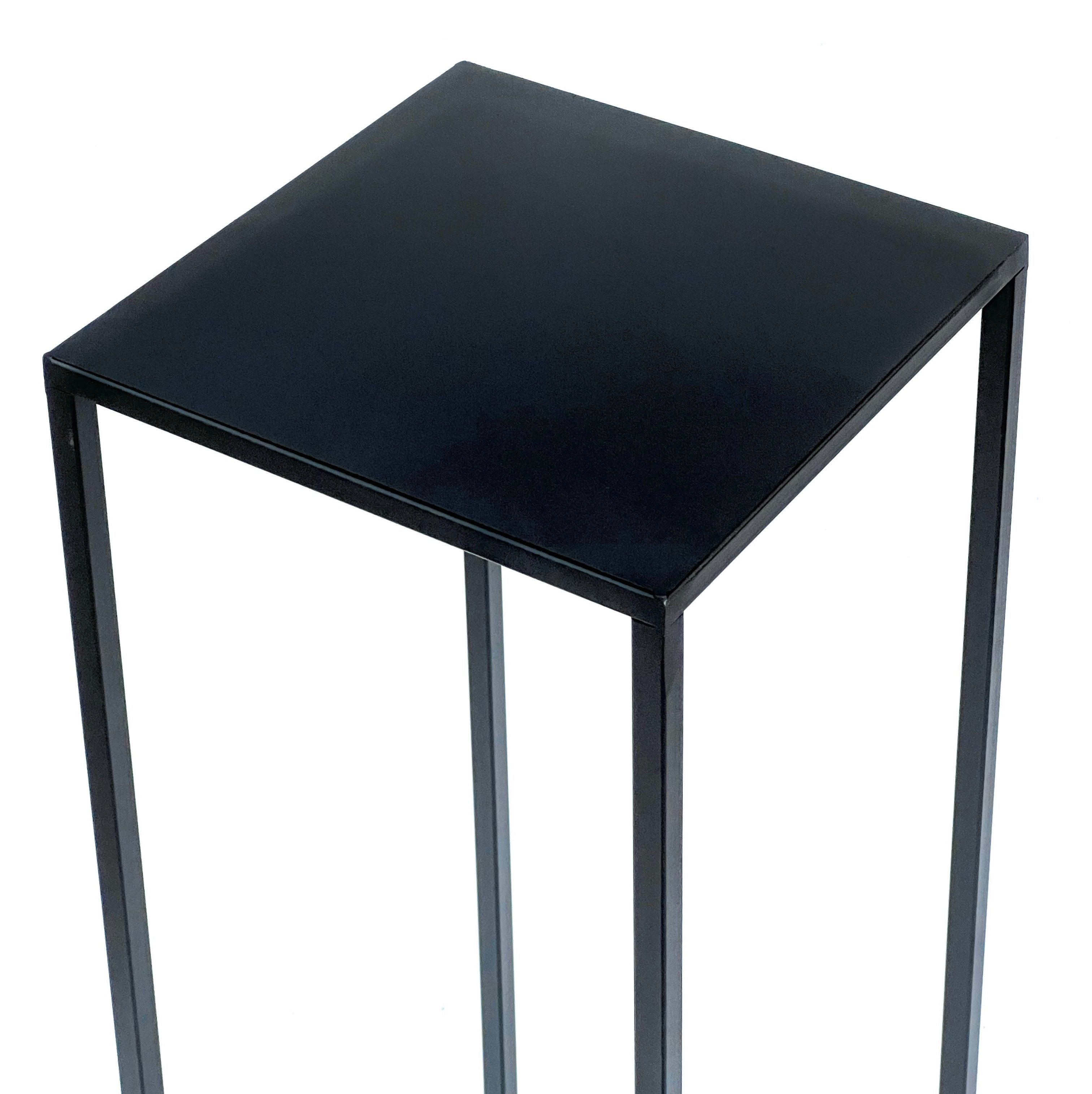 DanDiBo Blumenständer Blumenhocker Metall Schwarz Eckig 70 cm Blumenständer Beistelltisch – Bild 3 von 5