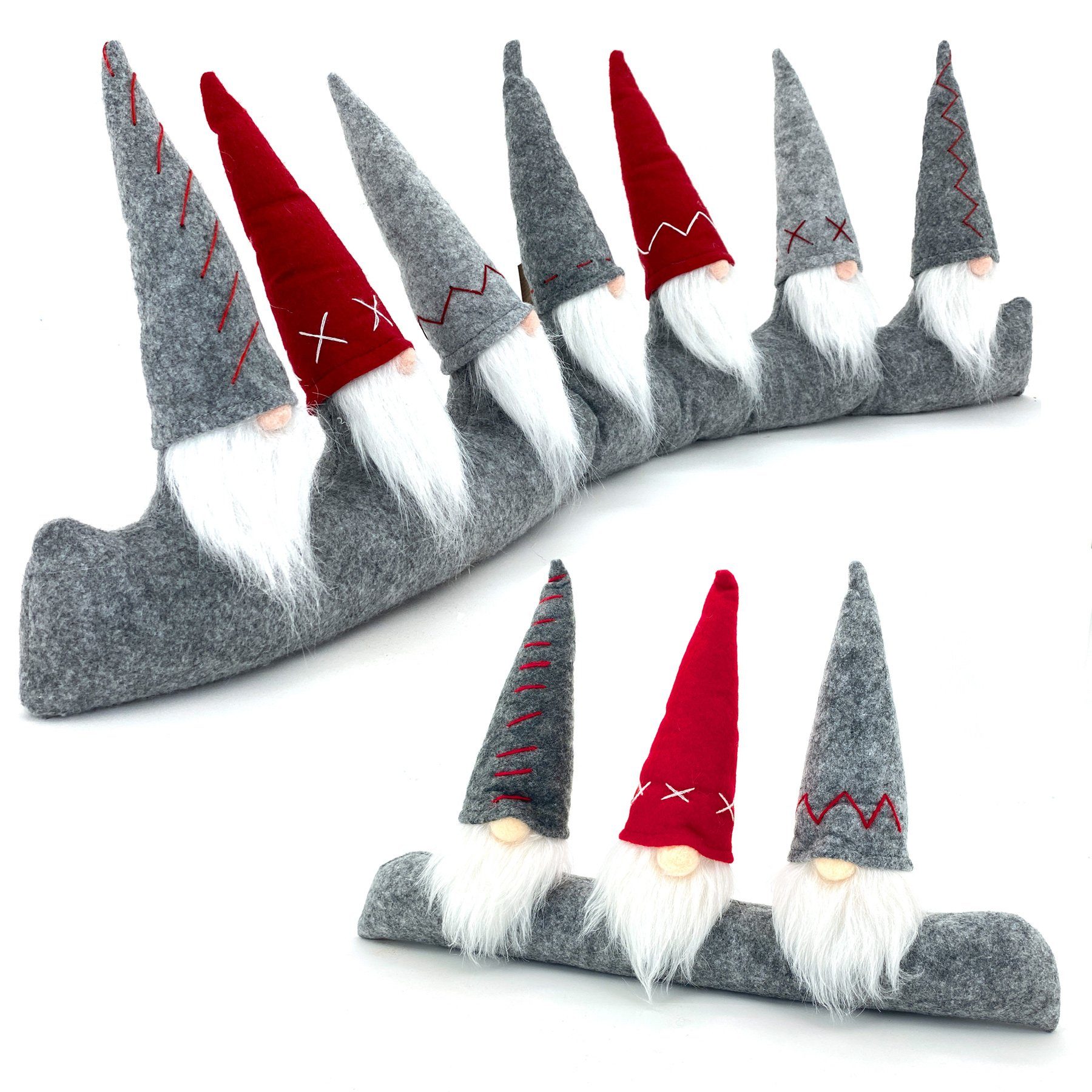 heimtexland Zugluftstopper Windstopper Deko Wichtel Fensterdeko Weihnachten, 1-tlg., Abdichtung für Tür und Fenster I Kälteschutz Zwerge – Bild 4 von 5