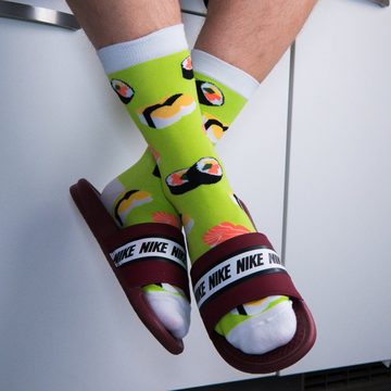 TwoSocks Freizeitsocken Sushi Socken lustige Socken Herren & Damen, Einheitsgröße