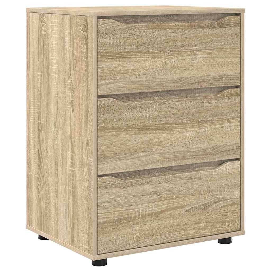 vidaXL Mehrzweckschrank Aufbewahrungsschrank Sonoma-Eiche 60 x 48 x 81 cm Holzwerkstoff (1-St)