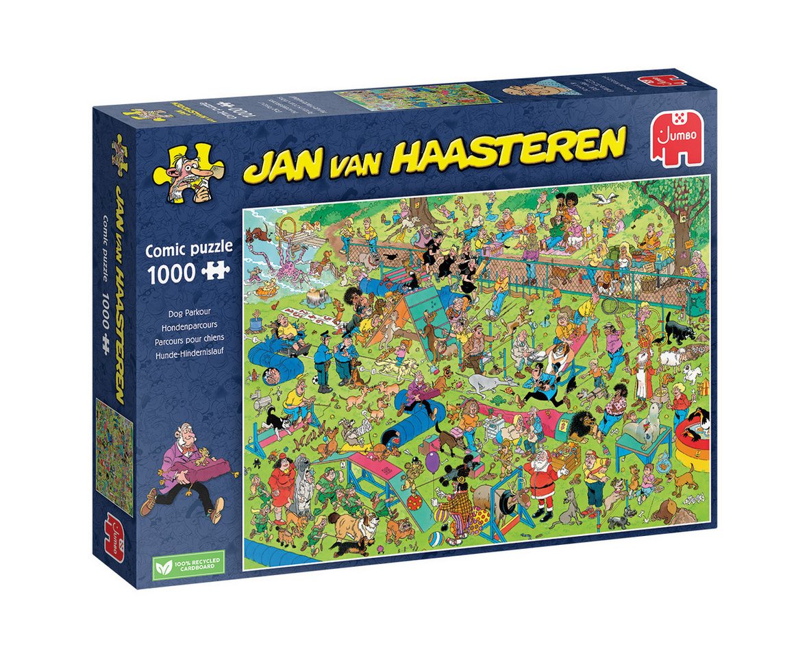 Jan van Haasteren Puzzle Jan van Haasteren Hunde Hindernislauf 1000 Teile Puzzle, 1000 Puzzleteile
