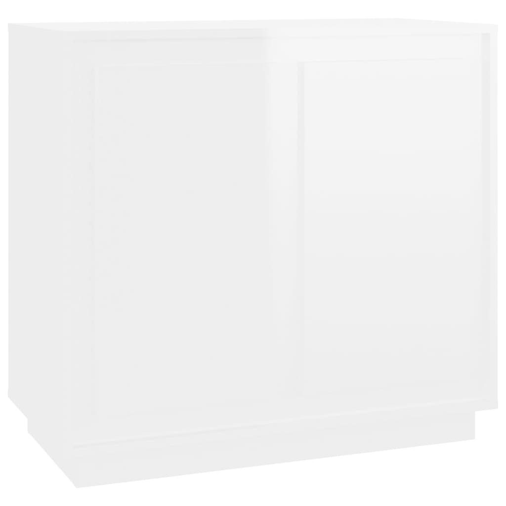 vidaXL Sideboard Sideboard Hochglanz-Weiß 80x34x75 cm günstig online kaufen
