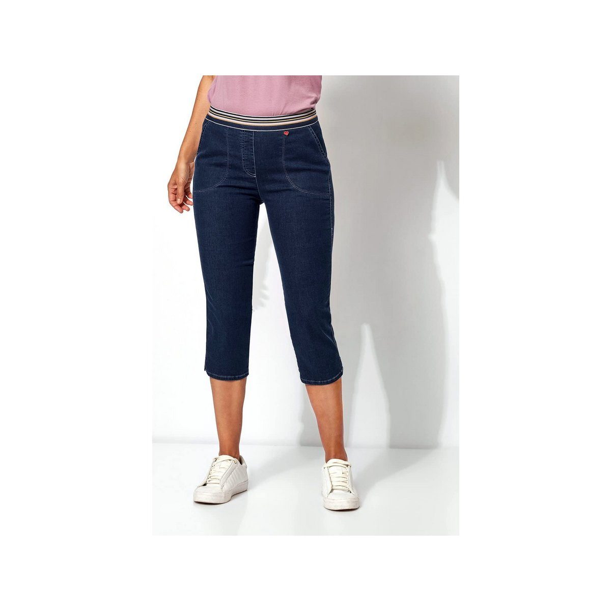 5-Pocket-Jeans grau TONI (1-tlg)