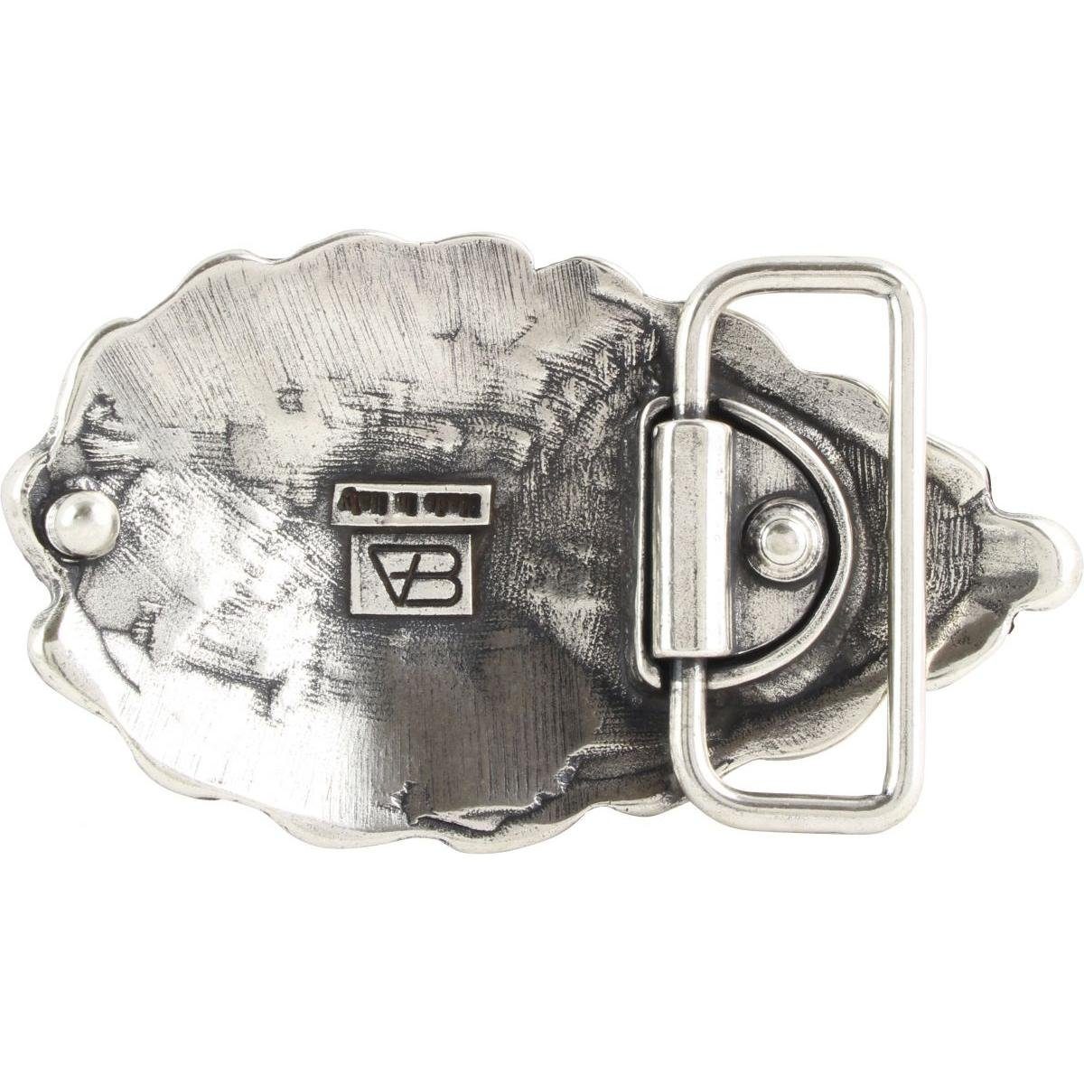 BELTINGER Gürtelschnalle Muschel 4,0 cm - Buckle Wechselschließe Schnecke Gürtelschließe 40mm - (1-St)