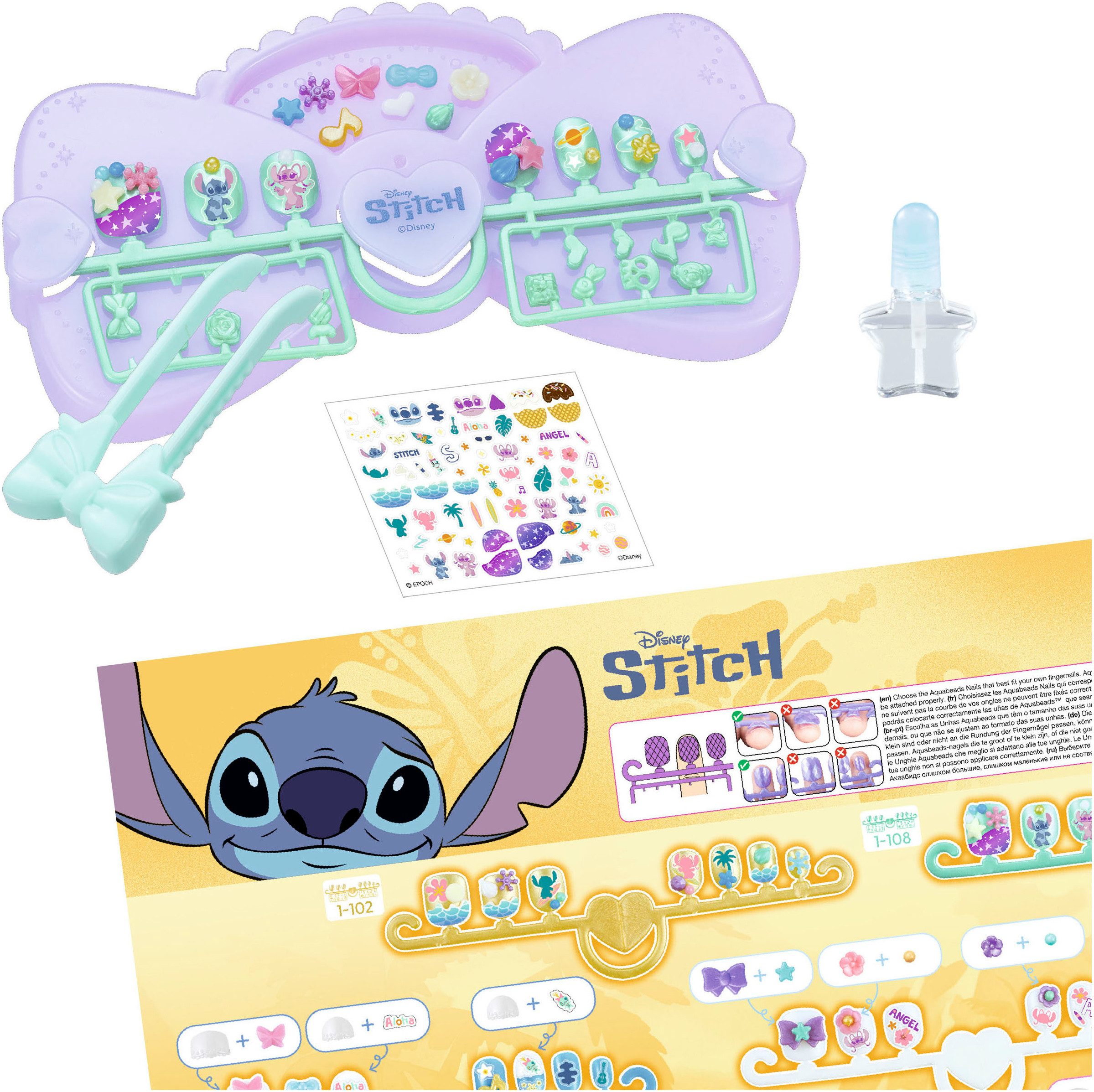 Aquabeads Kreativset Stitch, Nagelstudio