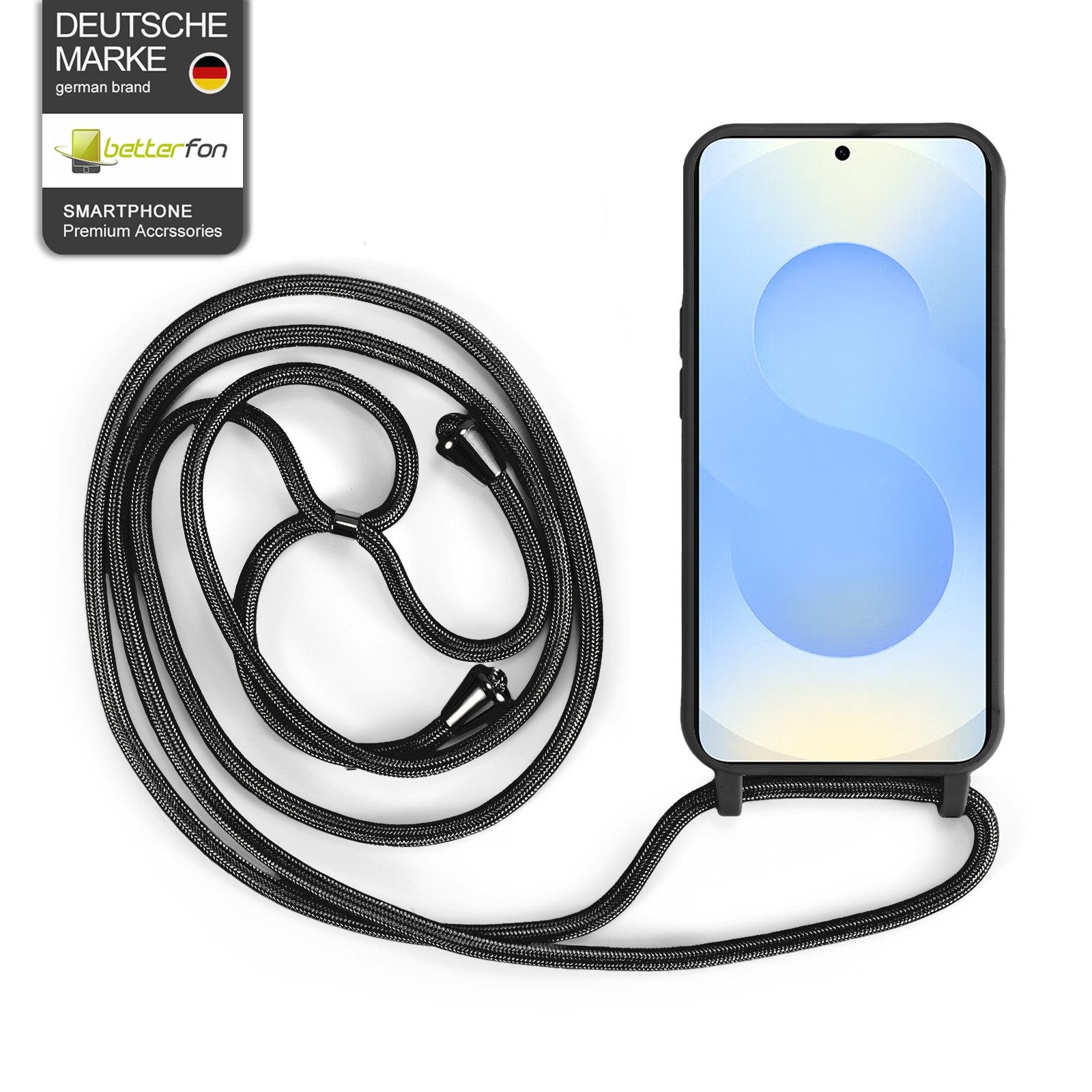 betterfon Handykette für Samsung Galaxy Handyhülle mit Band Kodel Hülle mit Kette, Hände frei – mit Silikonhülle & Schnur für flexiblen Alltag – Bild 3 von 5