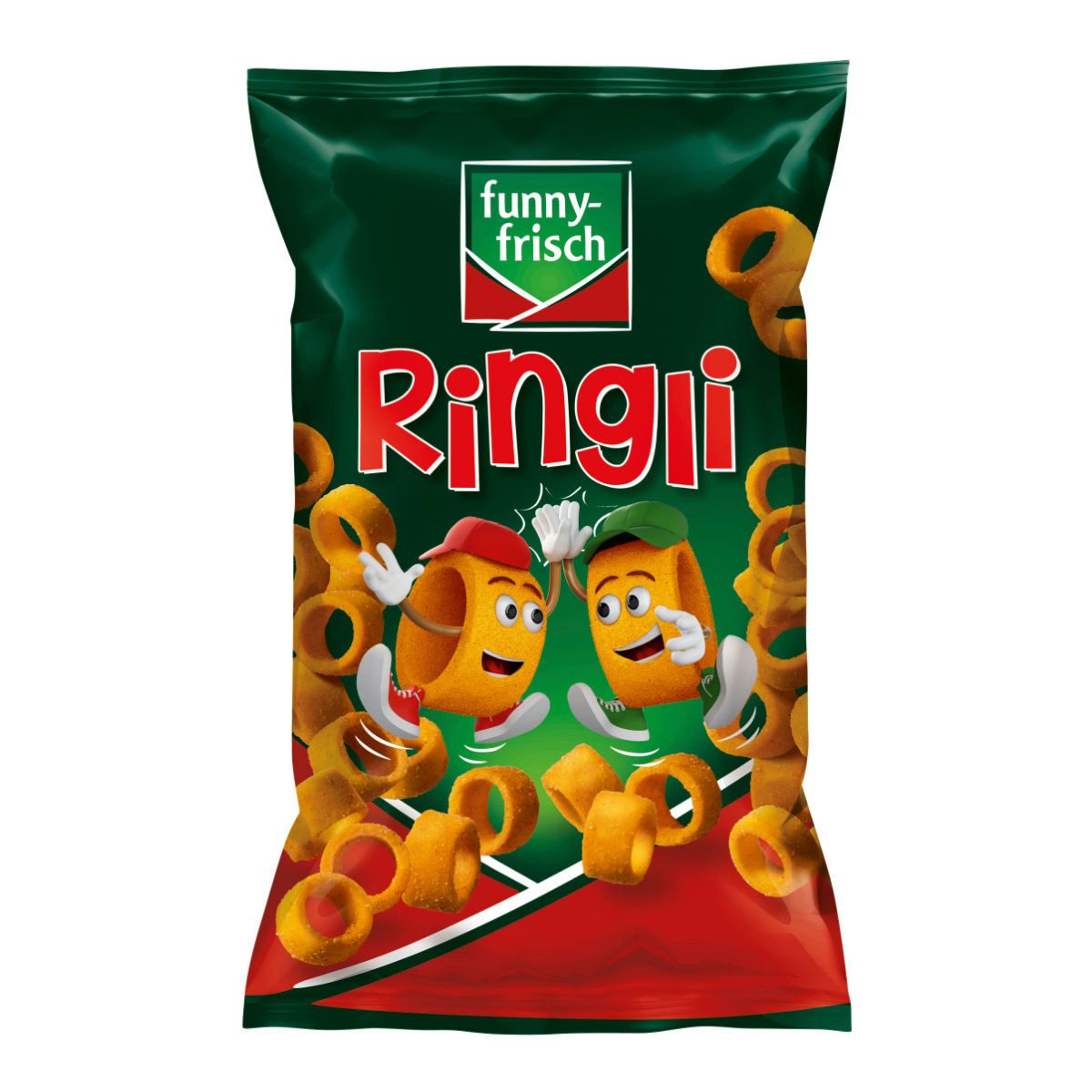 funny-frisch Knabberei, funny frisch Ringli knusprige Kartoffelringe mit Paprika Geschmack 35g