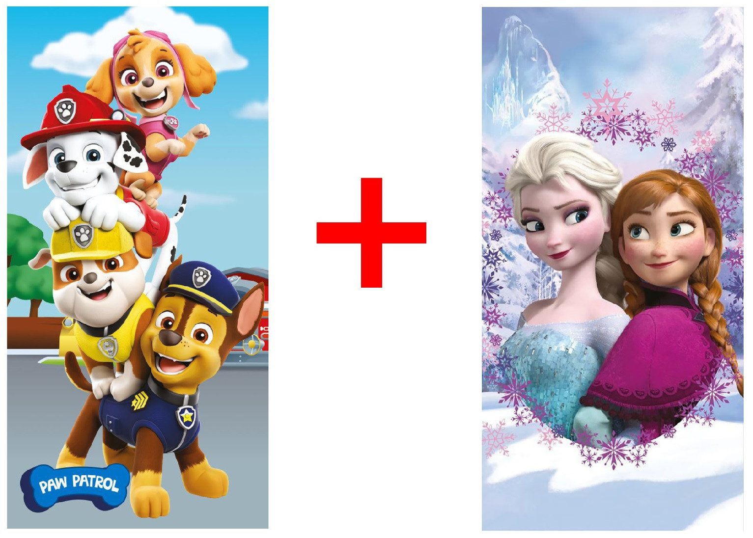 Jerry Fabrics Strandtücher Paw Patrol Frozen Anna und Elsa Handtuch 70x140c günstig online kaufen