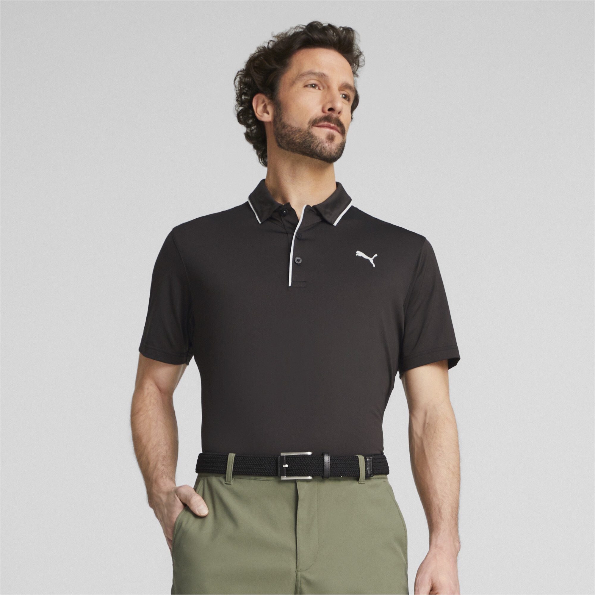Mattr Bridges Black Golfpolo Herren PUMA Poloshirt
