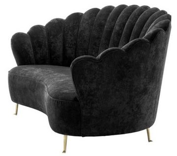 Casa Padrino Sofa Luxus Designer Sofa Schwarz - Limited Edition