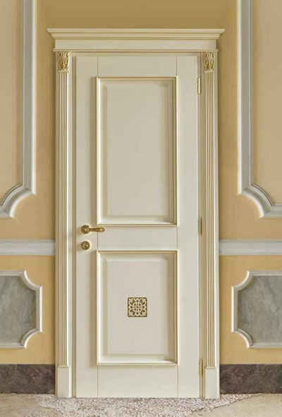 JVmoebel Zimmertür, Tür + Zarge Innentüren Barock Maßanfertigung Klassische Holz Türen