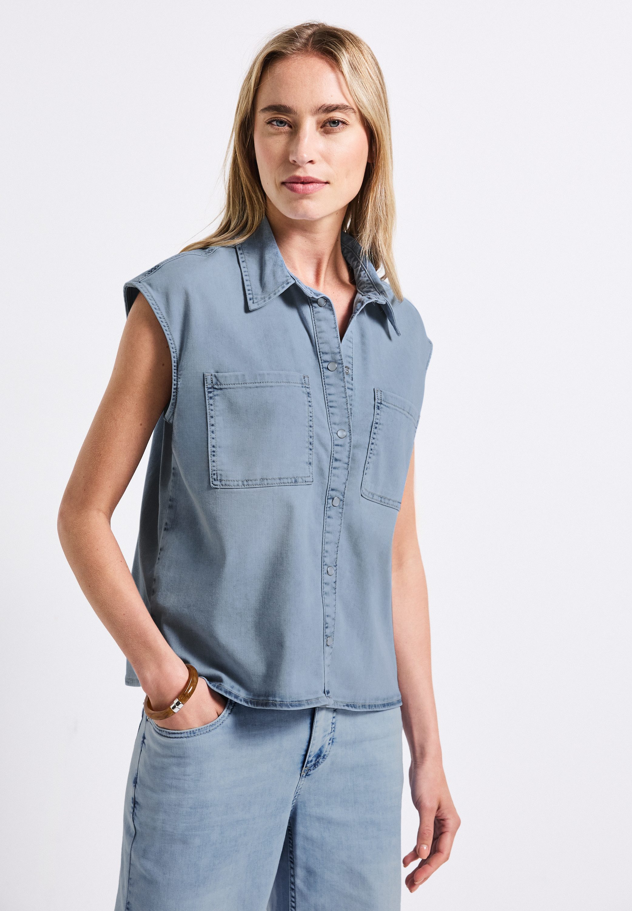 Jeansbluse