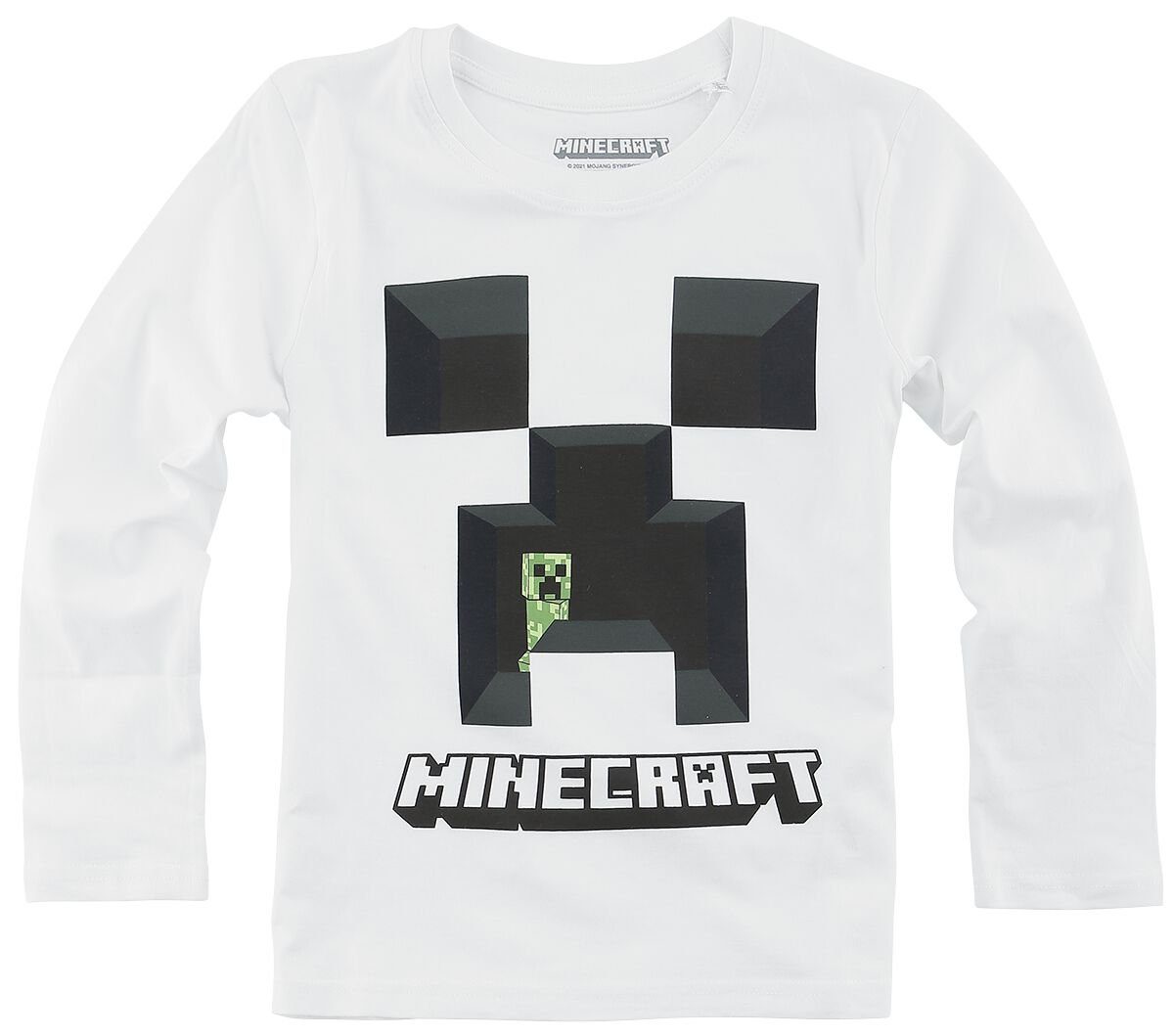Minecraft Pyjama MINECRAFT PYJAMA Kinder Schlafanzug für Jungen und Mädchen 6 7 8 9 10 Jahre langer Pijama Gr.128 (Oberteil + Hose)